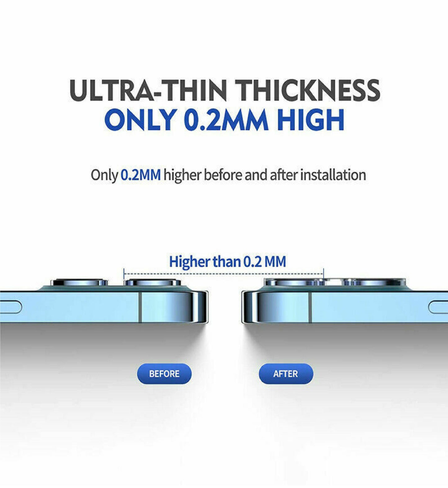 9H Camera Lens for Iphone 16,15,14,13Pro MAX Case Protector Tempered Glass Cover