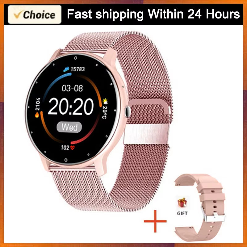 2026 Smart Watch Women Men Ladies Gift Sport Fitness Men Watches Heart Rate Monitor Waterproof Smartwatch for Android IOS