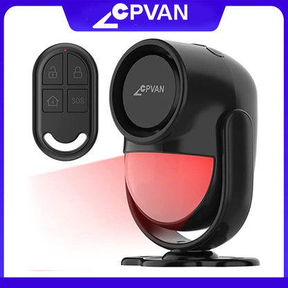 Wireless 433Mhz Infrared Detector Motion Sensor Alarm with Remote Control Home Security Burglar Motion Detector 125Db