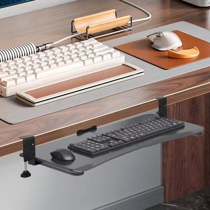 Underdesk Keyboard Drawer Keyboard Shelf Sliding Slide-Out Keyboard Drawer Keyboard Shelf Sliding under Desk Mounted Keyboard
