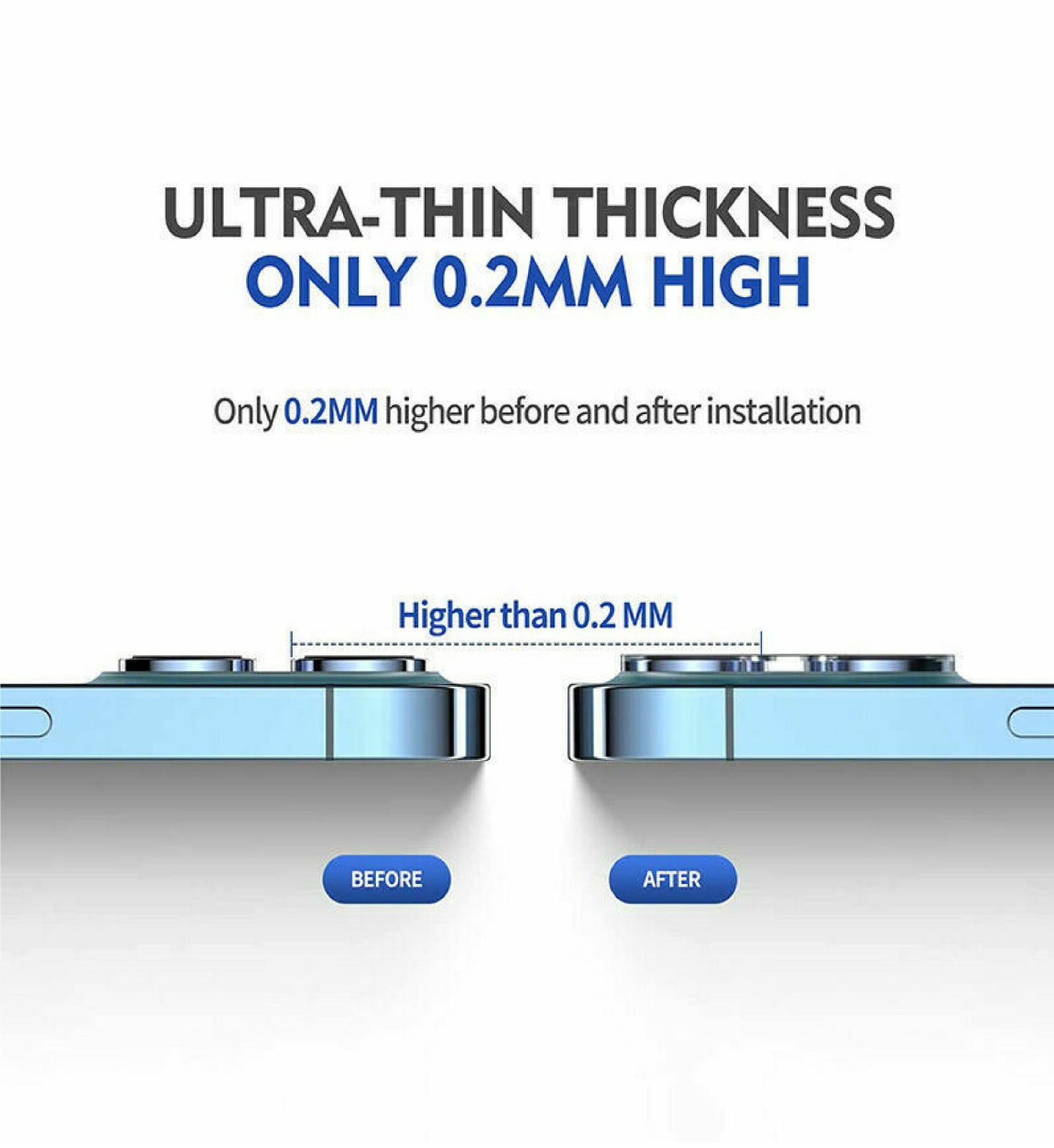 9H Camera Lens for Iphone 16,15,14,13Pro MAX Case Protector Tempered Glass Cover