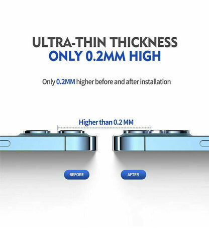 9H Camera Lens for Iphone 16,15,14,13Pro MAX Case Protector Tempered Glass Cover