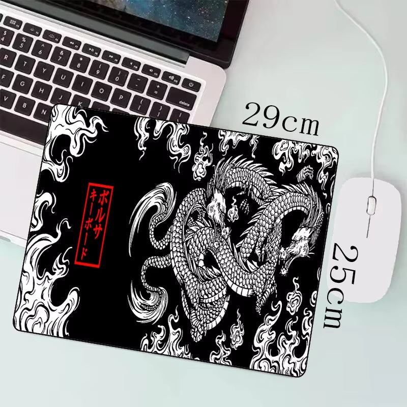 Japanese Dragon Large Gaming Mousepad Keyboard Gamer Mouse Pad on the Table Speed Desk Mat Anime Mouse Mats ，Dragon Pattern