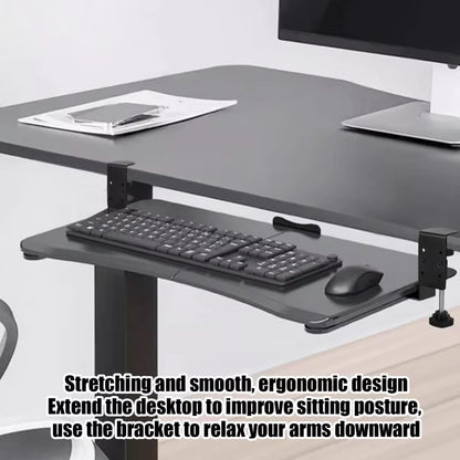 Underdesk Keyboard Drawer Keyboard Shelf Sliding Slide-Out Keyboard Drawer Keyboard Shelf Sliding under Desk Mounted Keyboard