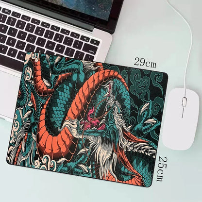 Japanese Dragon Large Gaming Mousepad Keyboard Gamer Mouse Pad on the Table Speed Desk Mat Anime Mouse Mats ，Dragon Pattern